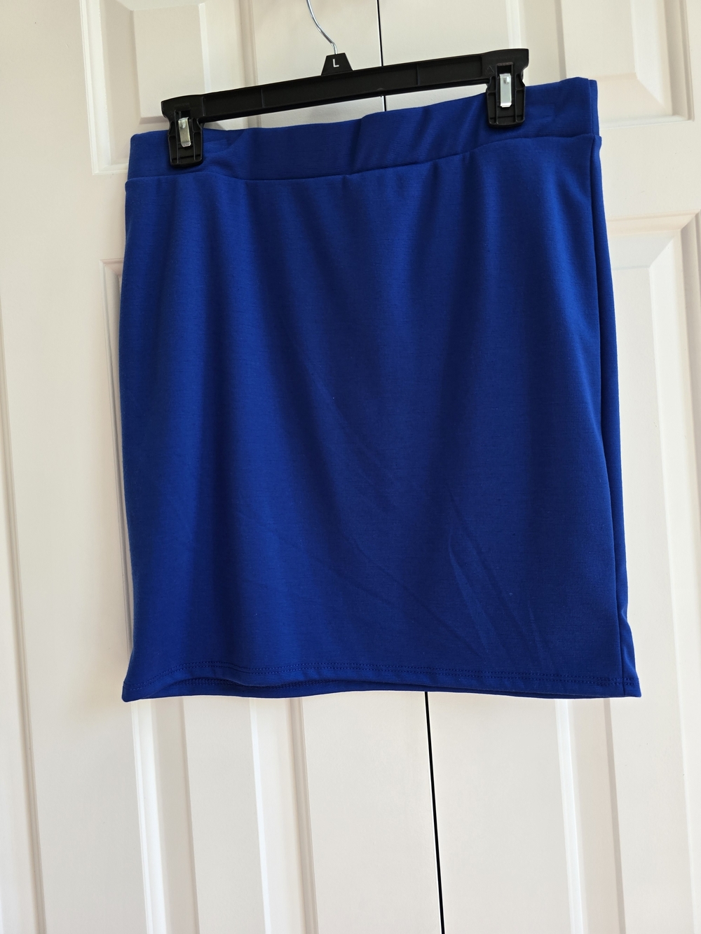 Doublju Royal Blue Stretch Mini Skirt